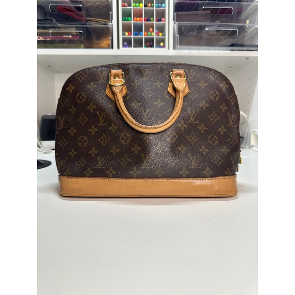 Women's Louis Vuitton Alma Handbag, 25, Brown - Picture 2 of 14